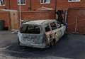 Car destroyed in suspected arson attack