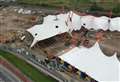 Aerial photos show progress at outlet