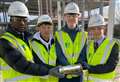 Pupils bury time capsule at new 'state-of-the-art' campus