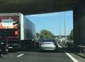 Delays after M2 crash involving lorry and car