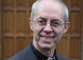 The Archbishop of Canterbury's behind you!