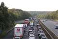 Two people in hospital after M25 crash