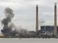 Second controlled explosion at power station today