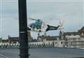 Air ambulance lands as man found injured at hotel