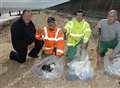 Filthy beach cleared of litter by prisoners 