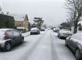 Snow settling in Kent