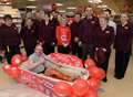 Brave supermarket staff land a plum job 