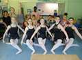 Dancers visit young patients 