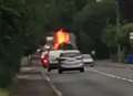 Rubbish lorry fire closes A2