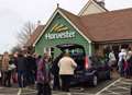 Harvester evacuated after fire