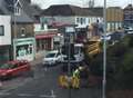 Town centre roadworks causing tailbacks 