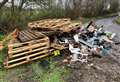 Investigation launched after huge mound of waste fly-tipped