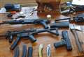 Immitation firearms and cannabis seized from dealers