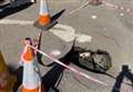 Sinkhole opens up in Tesco car park