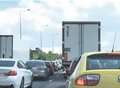 Long delays for drivers due to an accident on M20