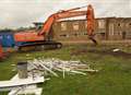 Bulldozers move in at fire station site