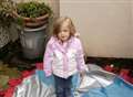 Eve, four, heartbroken by trampoline theft