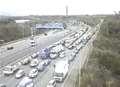 M20 reopens after pile-up