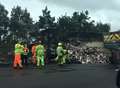 A2 lanes reopen after lorry fire