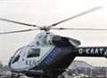 Roof fall man flown to London
