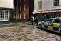 Part of city centre cordoned off by police