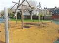 Vandals have destroyed a children's play park