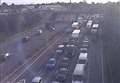 Delays on the M25 near the crossing