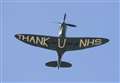 Pictures show spectacular NHS spitfire flypast