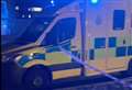 Two in hospital after car crashes through fence