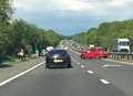 Motorway re-opened after two car crash