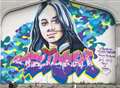 Tribute to tragic teen 'painted over'
