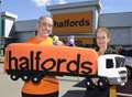 Mum knits Halfords lorry - for a bet