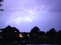 House struck by lightning in Kent storms