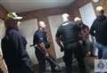 Watch police raid flat in suspected drugs bust
