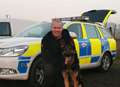 Police dog helps trap drink driving suspect