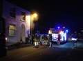 Firefighters tackle out of control log burner fire