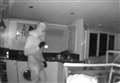 Terrifying moment masked burglars creep around kitchen