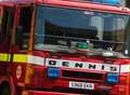 Minibus and sports car destroyed by fire 