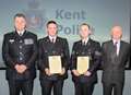 Officers honoured for bravery 