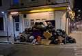 Mountain of rubbish piles up on street