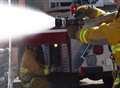 Crews tackle oven fire