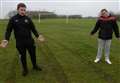 Vandals churn up football pitch