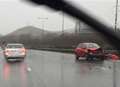 Series of crashes as Kent lashed by heavy rain
