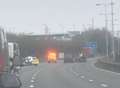 Crash causes motorway delays