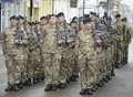 Soldiers exercise their right to march through Ashford