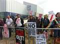 Protest for 'Cameron visit'