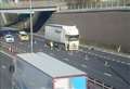 Lorry crash blocks M25