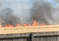 Six fire engines called to big crop blaze