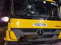 Gritting lorry hit by object 'thrown from bridge'