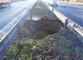 Extreme weather blamed for M2 sinkhole travel chaos